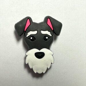 Schnauzer Dog Croc Charm